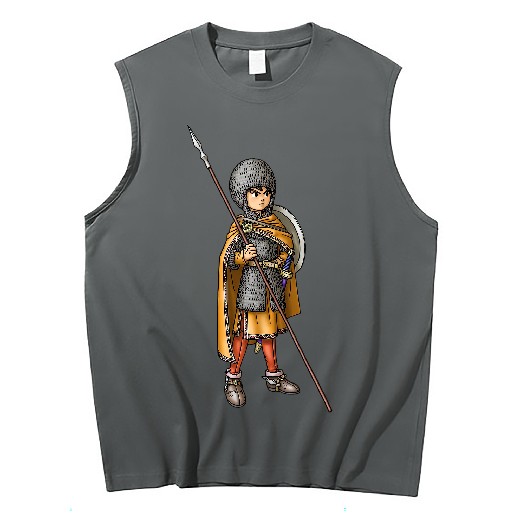 （画像用） ドラゴンクエスト Doragon Kuesuto Dragon Quest コットン100％タンクトップ（フロントプリント）